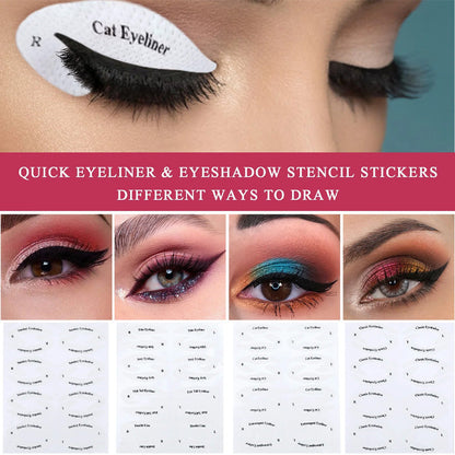 Øjenskygge/eyeliner makeup skabelon klistermærker