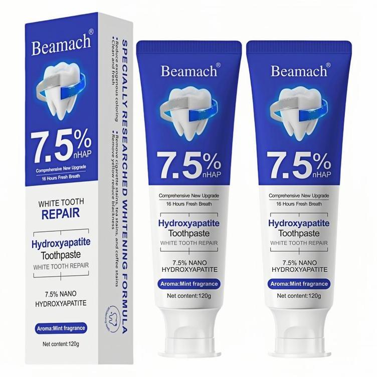 Fluoride-Free 7.5% Nano Hydroxyapatite Toothpaste for Enamel Repair & Gum Health