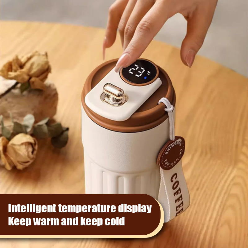 Kaffetermokande med temperaturvisning