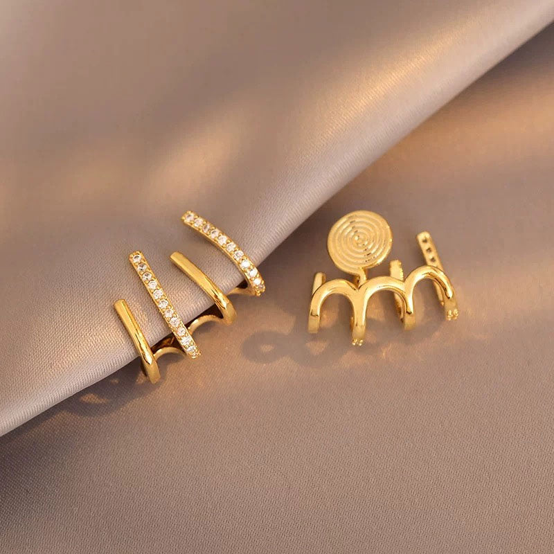 14K guldbelagte elegante ørestikker