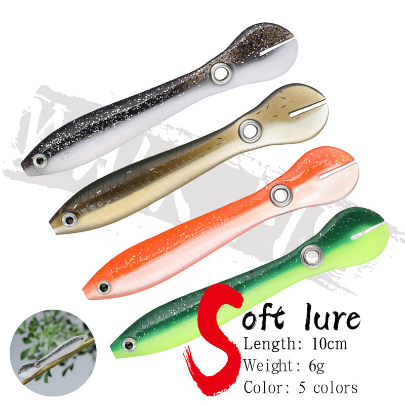 🐟 Blød plast Mock Lure (5 ST)