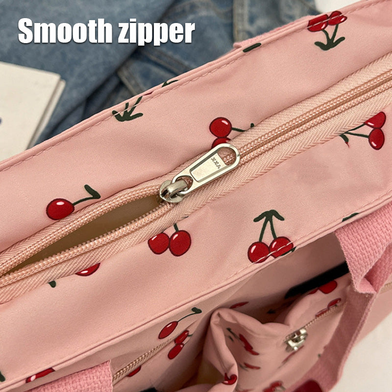 🍒Taske med kirsebærprint