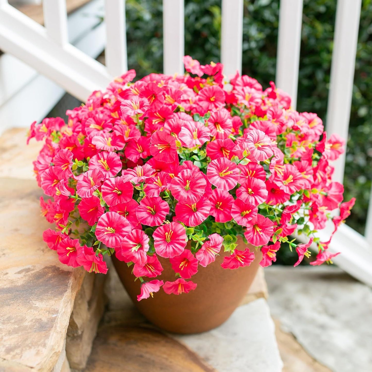 Set 12 Bouquet Artificiali: Eucalipto e Morning Glory per Casa e Giardino 🌿🌸