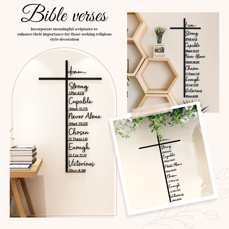 Metal kors vægkunst med Jesus krucifiks