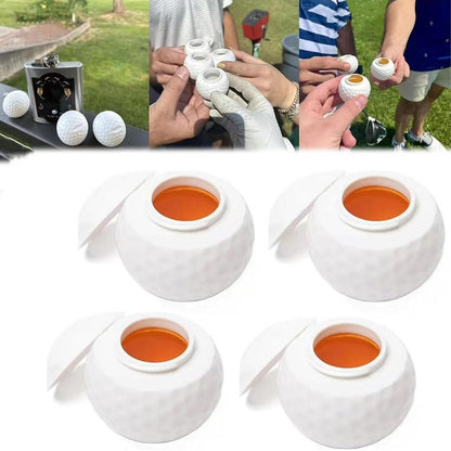 Kreativt shotglas formet som en golfbold