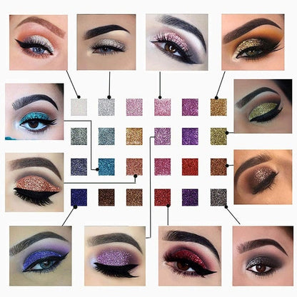 ✨10 farver Sparkle Shimmer Eyeshadow Palette
