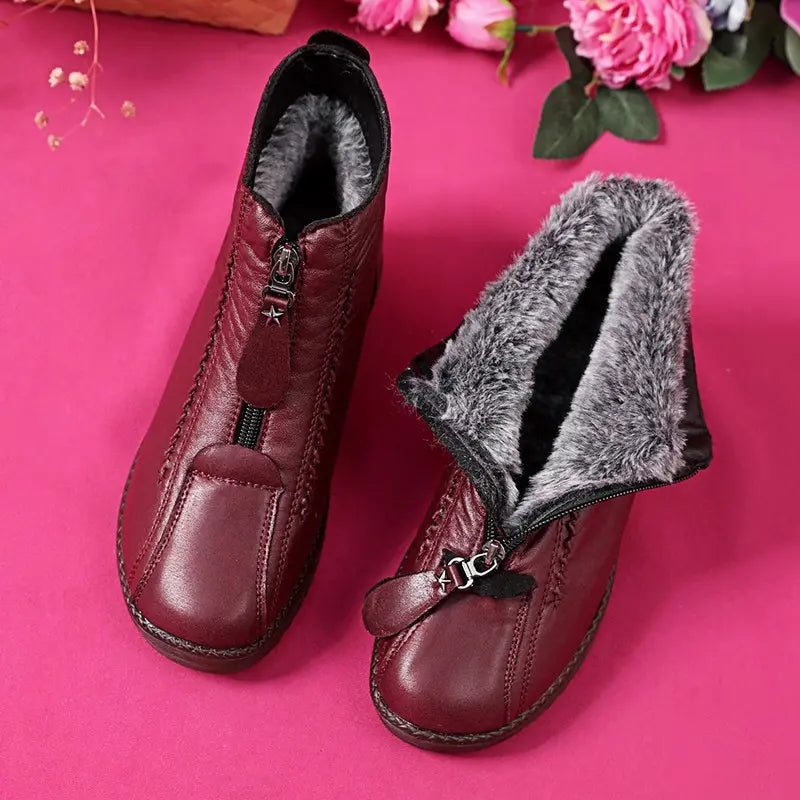 🔥 Offerta ultimo giorno – 50% di sconto – Stivaletti da donna antiscivolo in pelle naturale