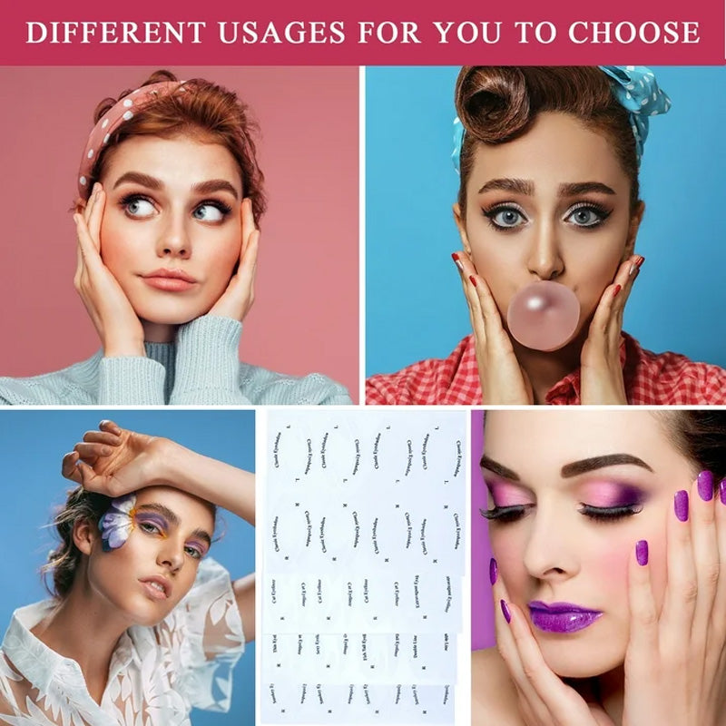 Øjenskygge/eyeliner makeup skabelon klistermærker