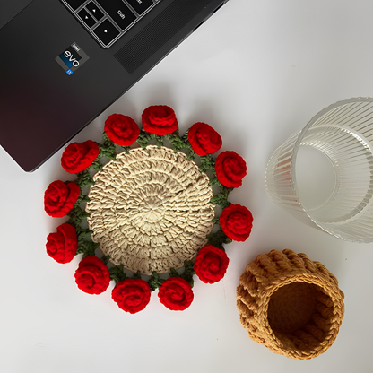 Sottobicchieri Bouquet – Fiori Intrecciati a Mano