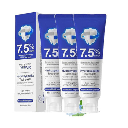 Fluoride-Free 7.5% Nano Hydroxyapatite Toothpaste for Enamel Repair & Gum Health