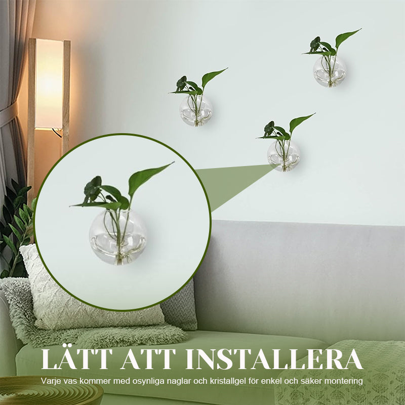Kreativ væghængt vase