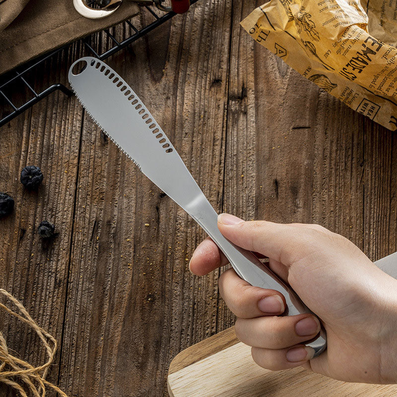 Multifunktionel smørkniv i rustfrit stål