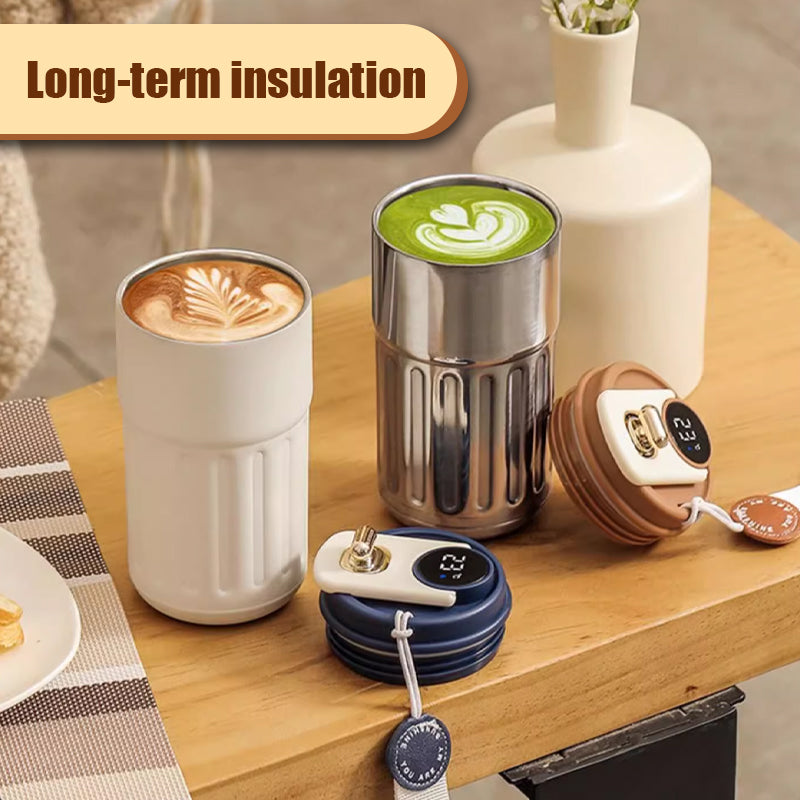 Kaffetermokande med temperaturvisning