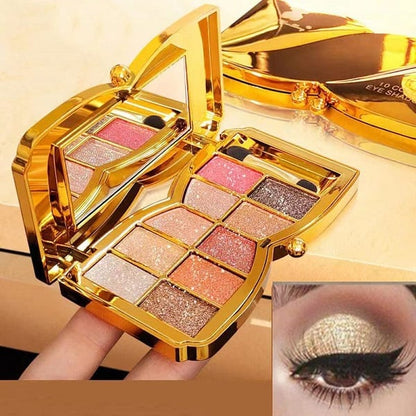 ✨10 farver Sparkle Shimmer Eyeshadow Palette