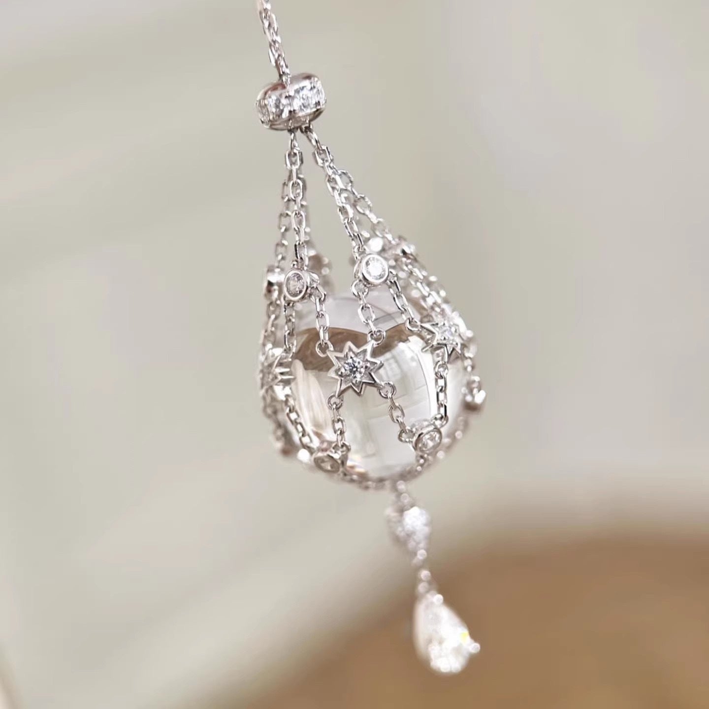 Perlione Lavalier in Perle d'Acqua Dolce 14.0-15.0mm