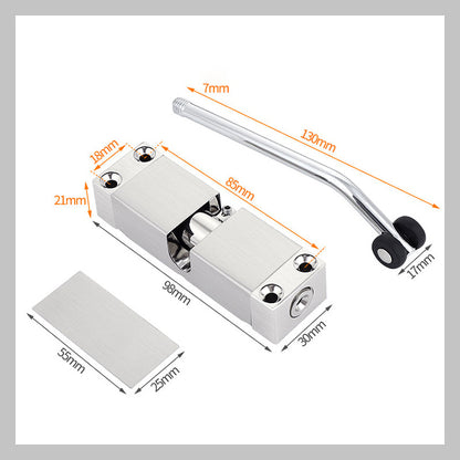 Lydløs justerbar automatisk dørlukker