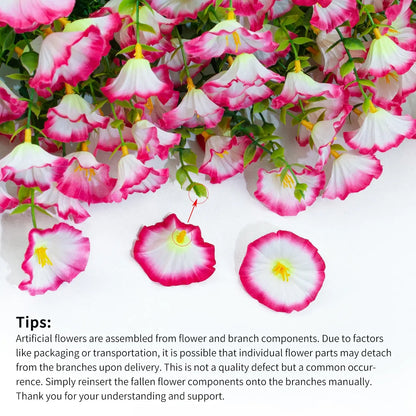 Set 12 Bouquet Artificiali: Eucalipto e Morning Glory per Casa e Giardino 🌿🌸