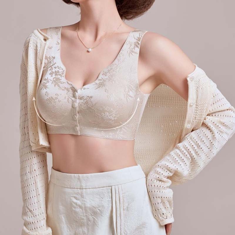 🌹Sidste dag ❤️ Køb 1 få 2 gratis🌹Bekvæm sømløs bh uden stålwire med forslutning