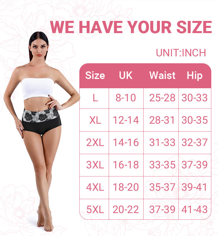 ✨ULTIMO GIORNO COMPRATE 5 E OTTENETE 5 GRATIS✨ Cotton High Waist Abdominal Slimming Hygroscopic Antibacterial Underwear