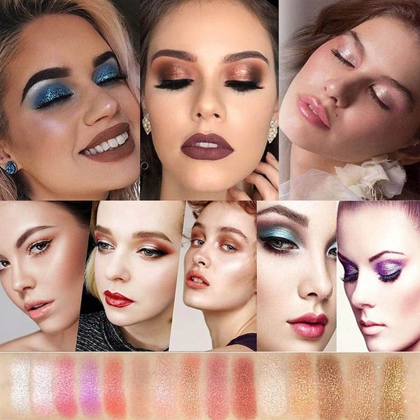 ✨10 farver Sparkle Shimmer Eyeshadow Palette