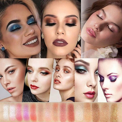 ✨10 farver Sparkle Shimmer Eyeshadow Palette