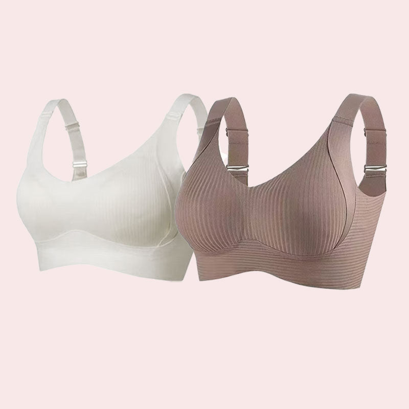 🎁Ribbet push-up-bh til kvinder med justerbare bøjler