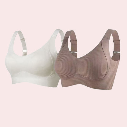 🎁Ribbet push-up-bh til kvinder med justerbare bøjler
