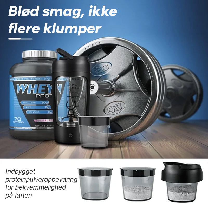 🔥VARMT UDSALG🔥 Elektrisk protein shaker flaske