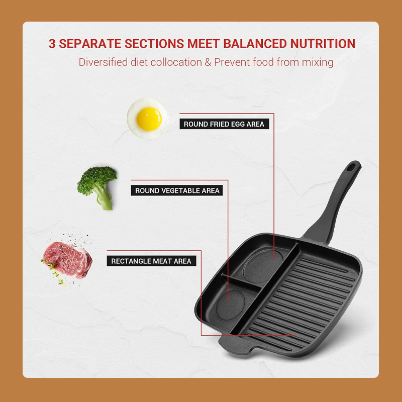 🔥VARMT UDSALG🔥 Tre-i-en-steakpande