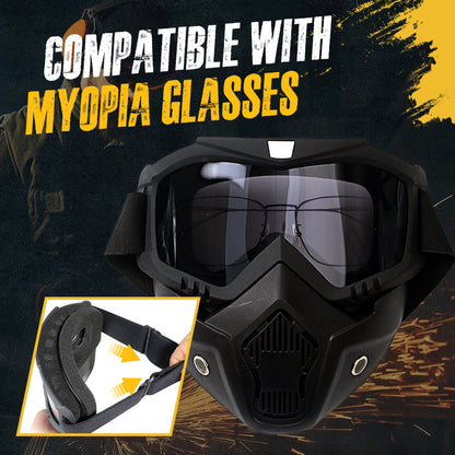Speciel maske til svejsning og skæring (Anti-glare, anti-ultraviolet stråling, anti-støv)