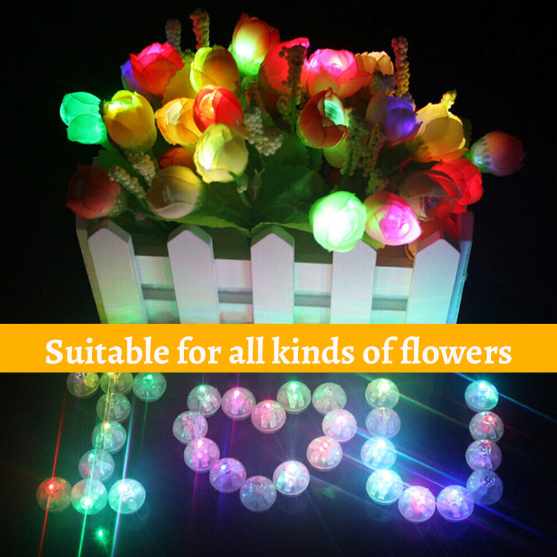 LED farverigt blomsterdekorationslys