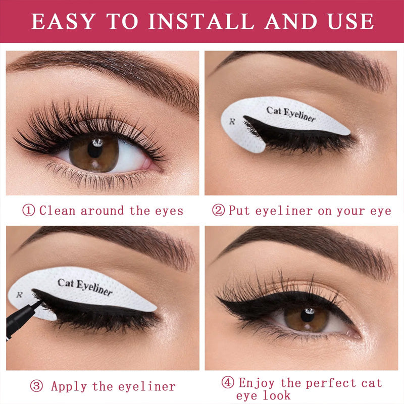 Øjenskygge/eyeliner makeup skabelon klistermærker