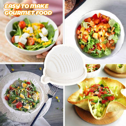 Salatskæreskål-🛒 Gør salatforberedelsen til en fornøjelse!