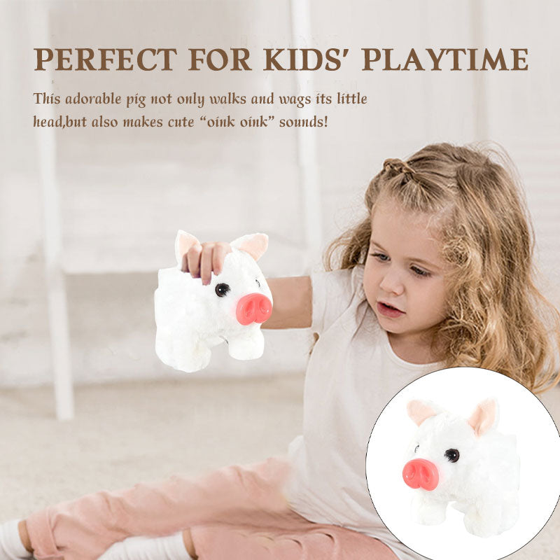 🐷 Elektrisk Gående Gris Blødt Legetøj