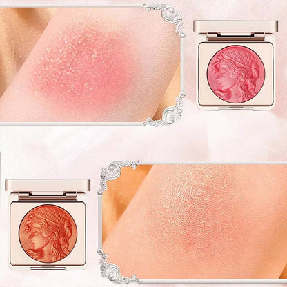 🔥Cosmetic NO.1🔥Smooth powder blush palette med prægede kinder