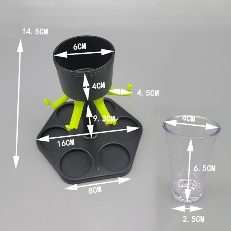 6 plastik dispenser og holder