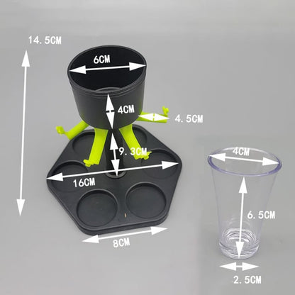 6 plastik dispenser og holder