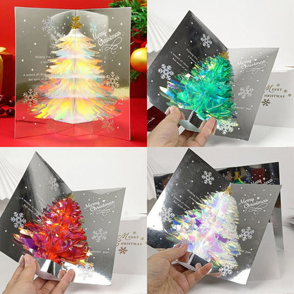 Julgran 3D popup-kort