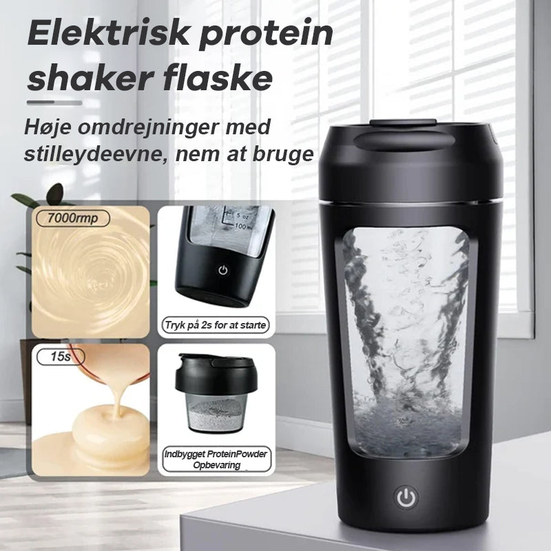 🔥VARMT UDSALG🔥 Elektrisk protein shaker flaske