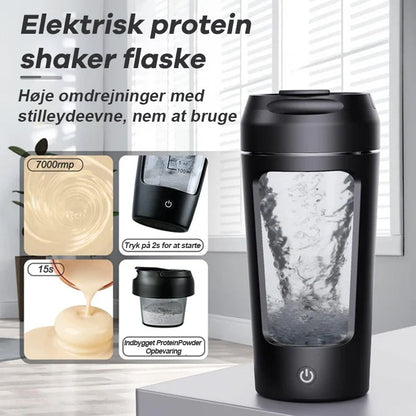 🔥VARMT UDSALG🔥 Elektrisk protein shaker flaske