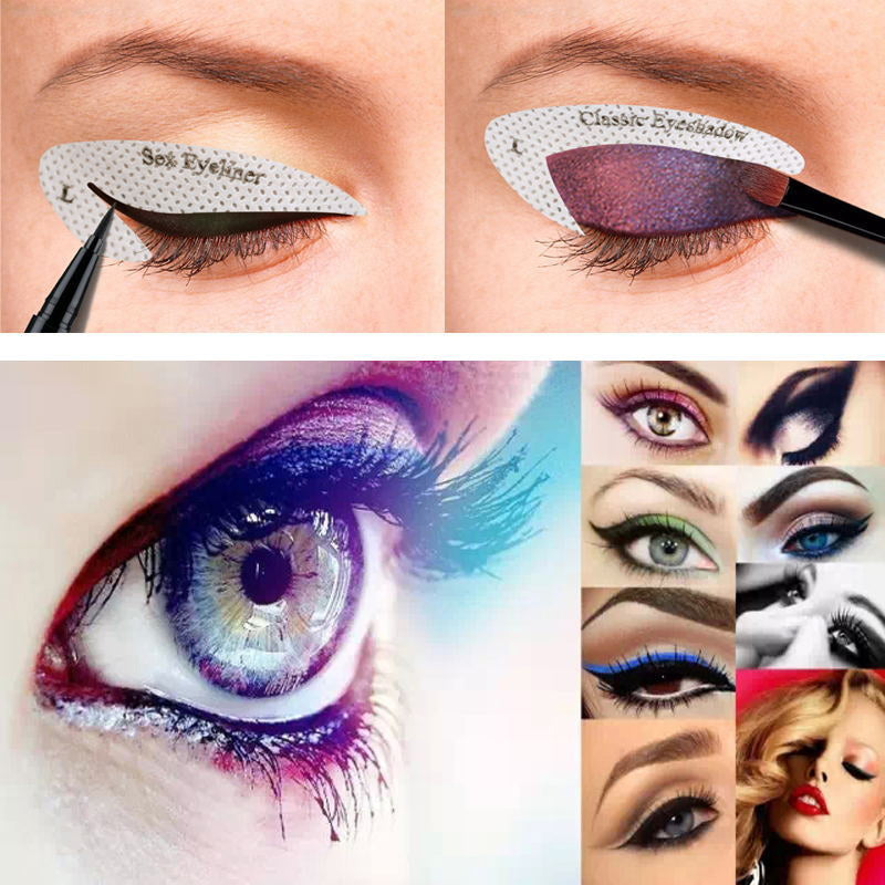 Øjenskygge/eyeliner makeup skabelon klistermærker