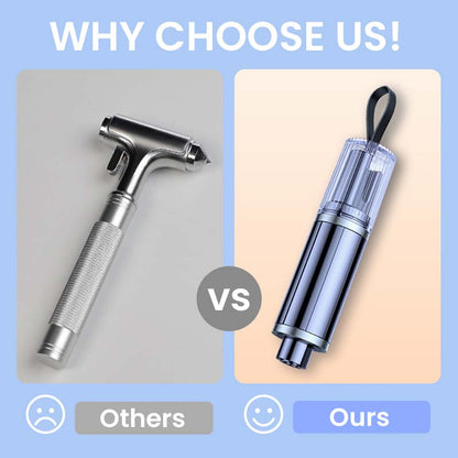 Nød-Bilvindue-Knuser med Sikkerhedssele-Skærer