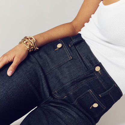 👖Tummy-Control Sailor-bukser med brede ben⭐