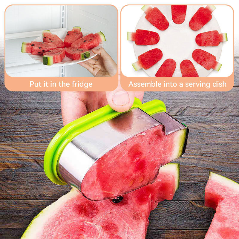 (🔥Kampagne- SPAR 49% RABAT)Vandmelon Popsicle Cutter Form & KØB MERE SPAR MERE