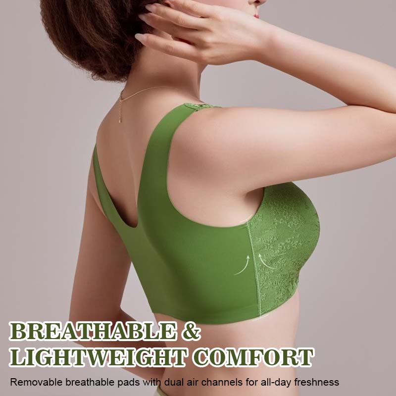 🌹Sidste dag ❤️ Køb 1 få 2 gratis🌹Bekvæm sømløs bh uden stålwire med forslutning