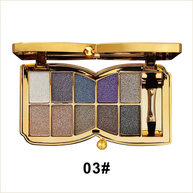 ✨10 farver Sparkle Shimmer Eyeshadow Palette