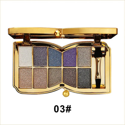 ✨10 farver Sparkle Shimmer Eyeshadow Palette