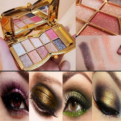 ✨10 farver Sparkle Shimmer Eyeshadow Palette