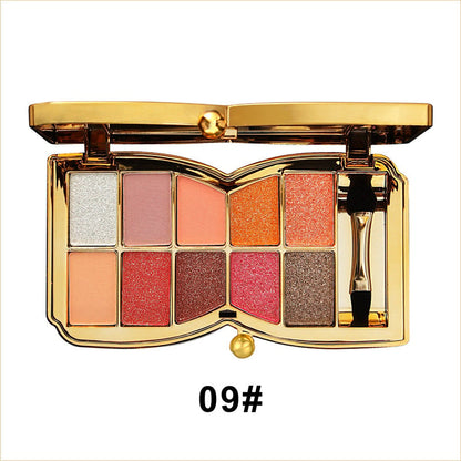 ✨10 farver Sparkle Shimmer Eyeshadow Palette