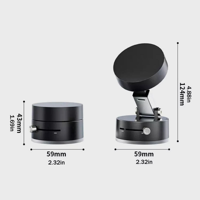 Magnetisk telefonstativ med vakuumsugekop